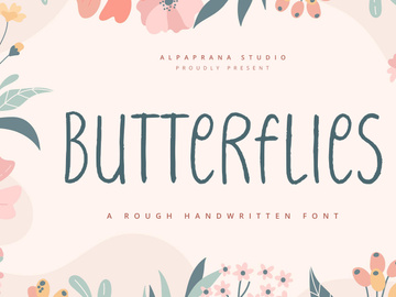 Butterflies - Handwritten Font