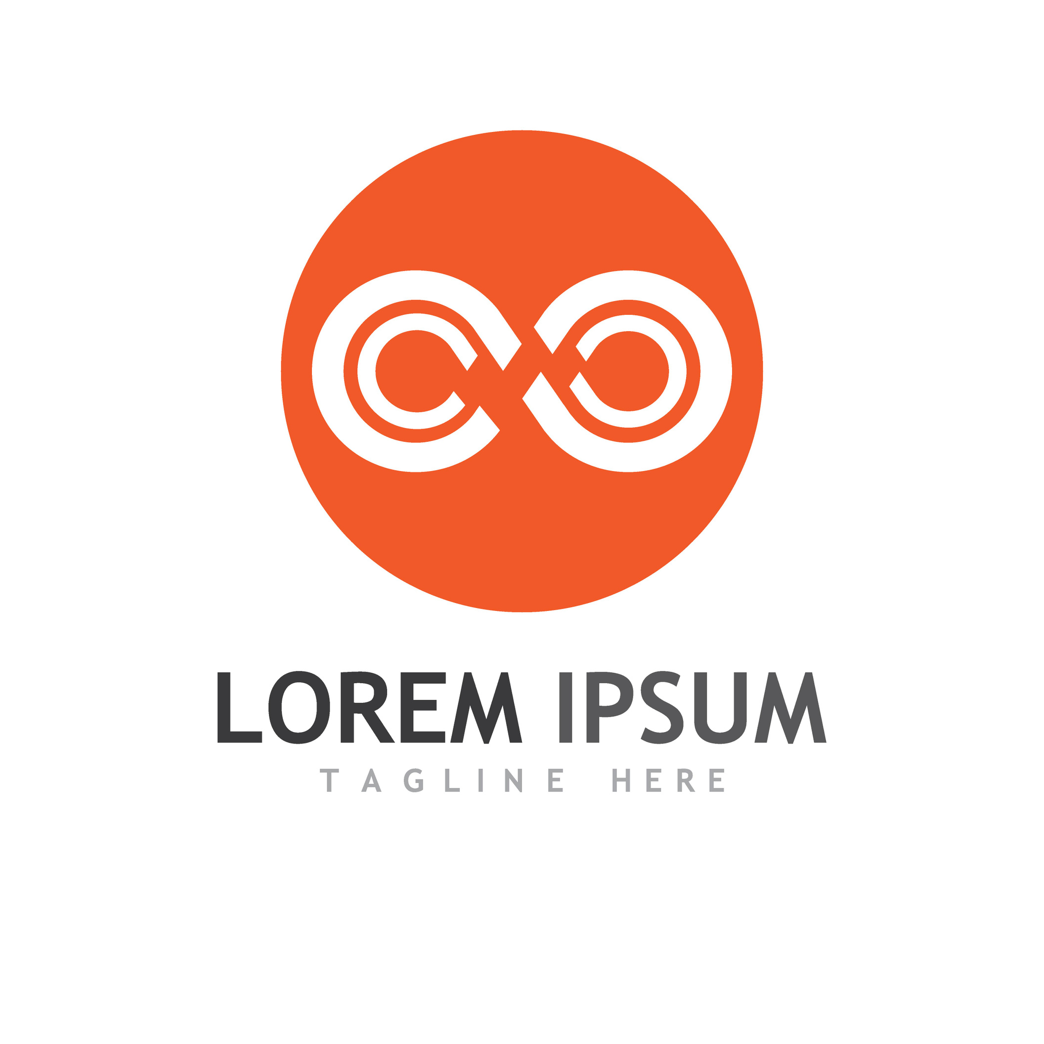 Desain logo Infinity dengan konsep modern