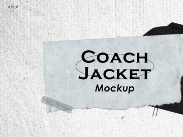 Coach Jacket Mockup (Free Transparent PNG)