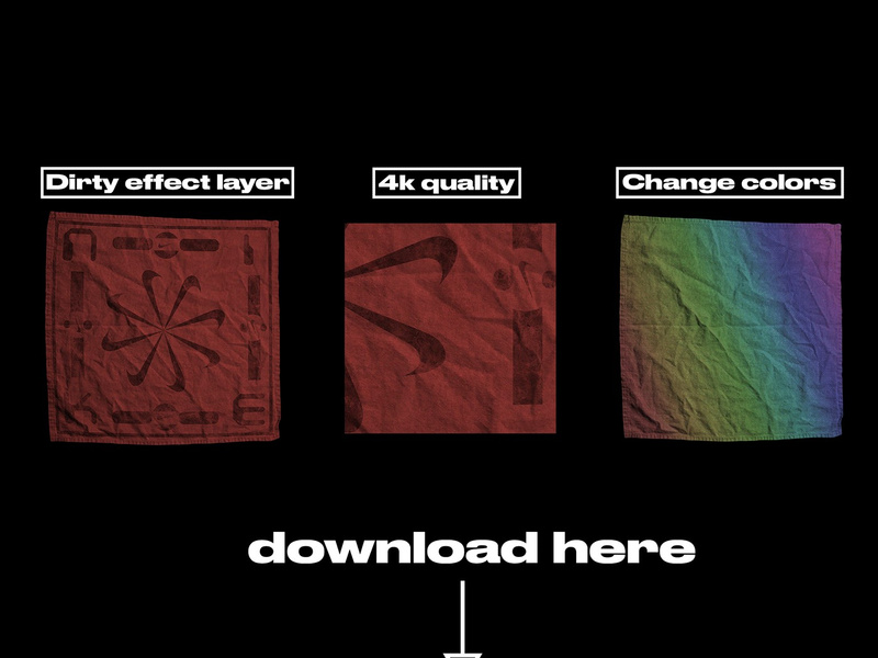 Download Square Bandana Mockup By Theo Bernard Design Epicpxls