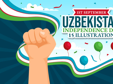 15 Uzbekistan Independence Day Illustration