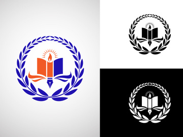 Education logo design vector template, Education and graduation logo vector illustration