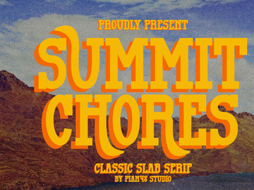Summit Chores - Classic Slab Serif