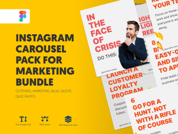 Instagram Carousel Pack for Marketing Bundle