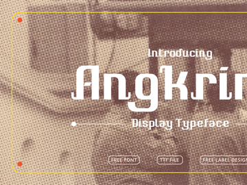 [Free] Angkring | Display Typeface