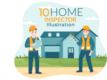 10 Home Inspector Illustration