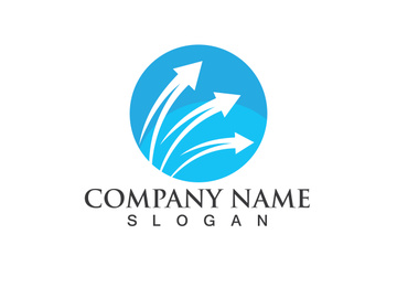 Arrow Faster Finance  Logo Template vector icon