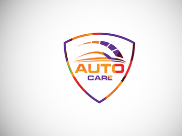 Low poly style logo sign symbol for the automotive company
