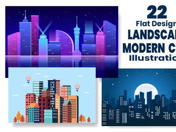 22 Architecture Landscape Buildings and Real Estate Illustration