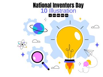 10 National Inventors Day Illustration