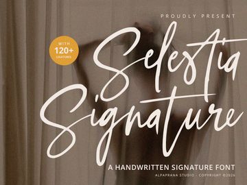 Selestia Signature - Handwritten Font