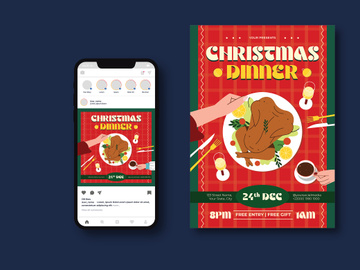 Christmas Dinner Flyer