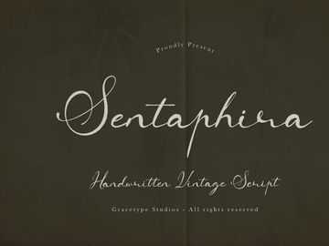 Sentaphira | Handwritten Vintage Script