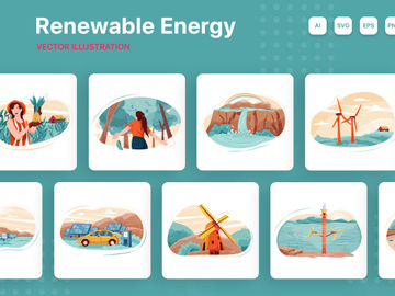 Renewable Energy Illustrations