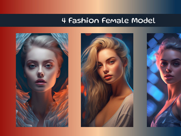 Elegant woman with pink hair