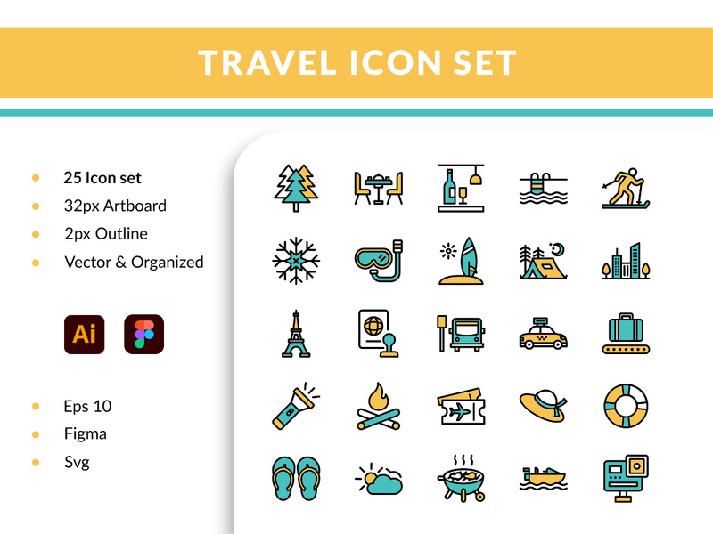 Travel Icon V2 by Bamart ~ EpicPxls