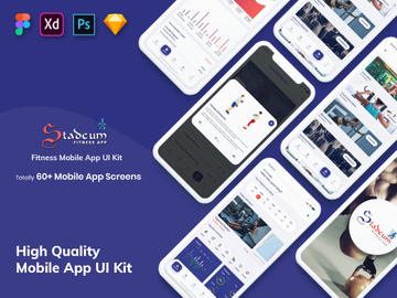 Stadeum-Fitness Mobile App UI Kit