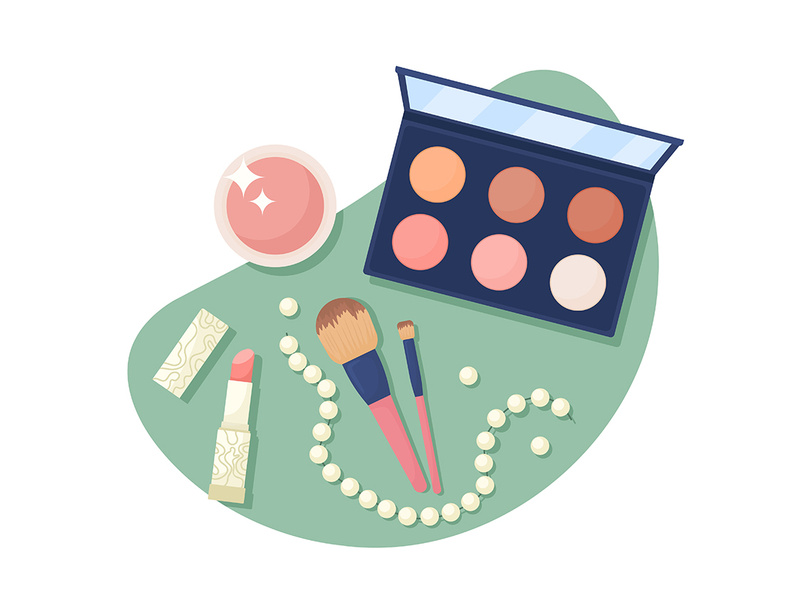 Decorative cosmetic products 2D vector isolated ~ EpicPxls