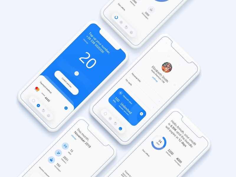 Holio Telco App Concept by Scrillo Designers ~ EpicPxls