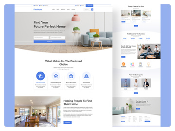 Responsive Real Estate  Landing Page Templates