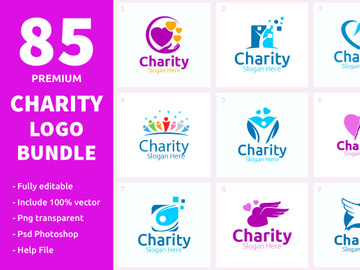 85 Charity Logo Bundle