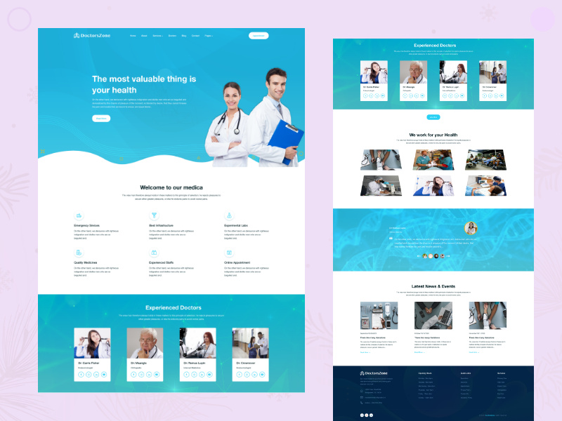 Doctorszone - 个人医生网站(Doctorszone - Personal Doctor Website)插图