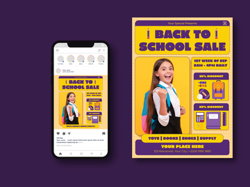 Back To School Sale Flyer