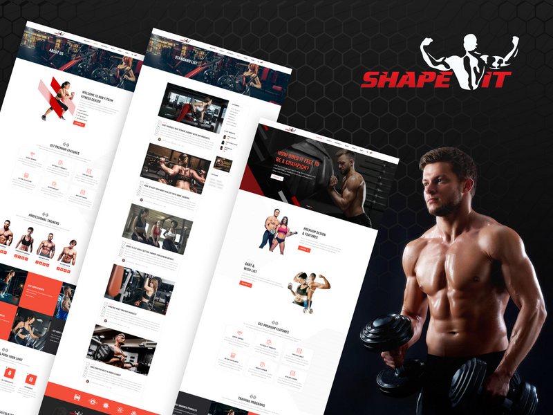 Shape IT - Gym And Fitness Website Template | HTML5 by ~ EpicPxls