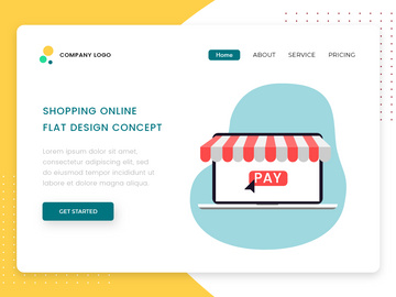 Shopping Online vector illustration