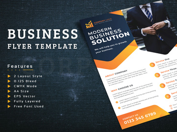Flyer With Two Layout Style Corporate Identity Template