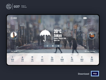 Weather board | Daily UI challenge - Day 037/100