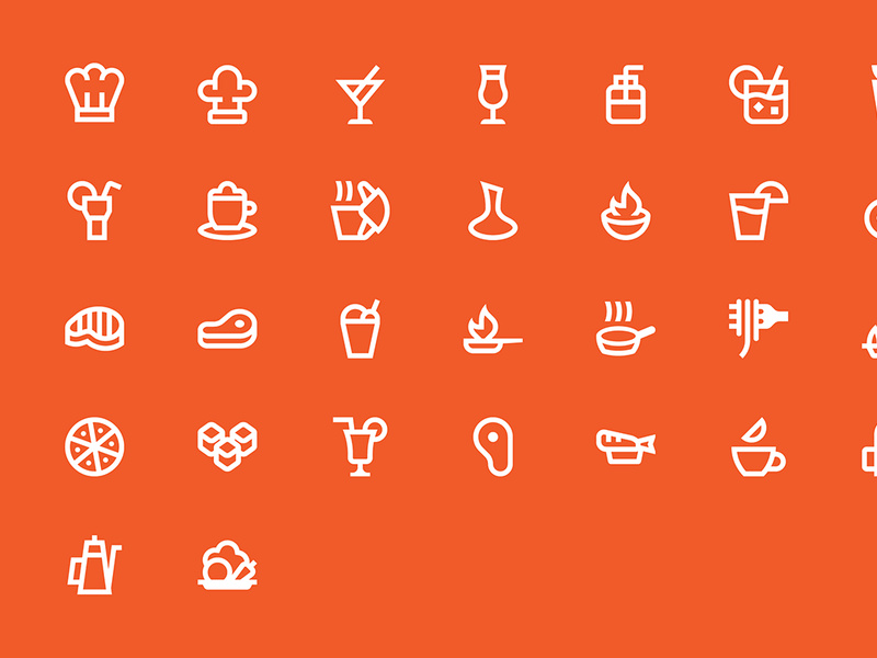 Restaurant icons