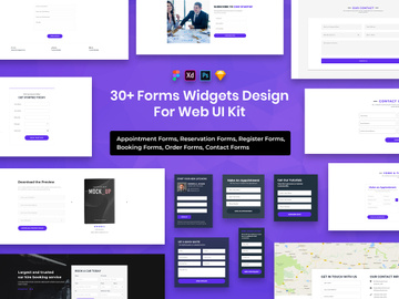 31 Forms Widgets Designs For Web UI Kit