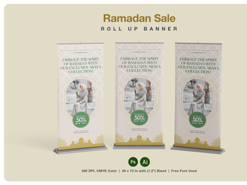 Ramadan Sale Roll Up Banner