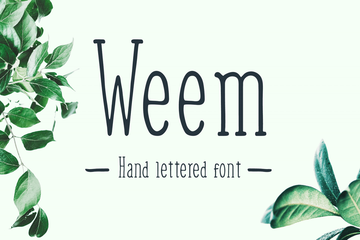 Weem – Free Hand Lettered Font 