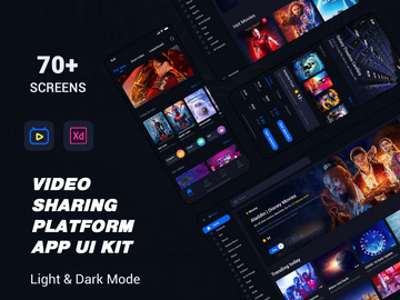 video sharing platform APP ui kit