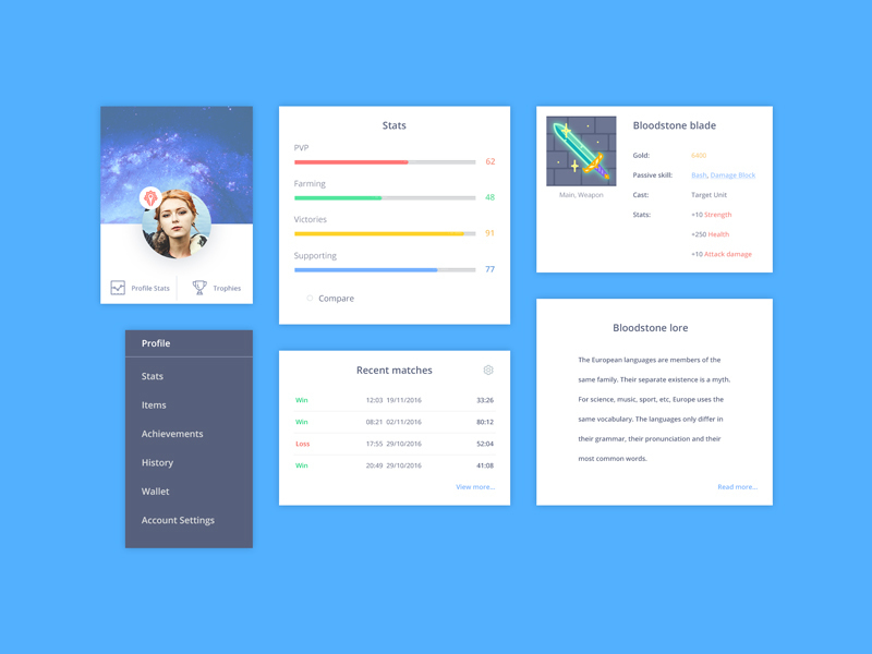 Game Stats UI by EpicCoders ~ EpicPxls