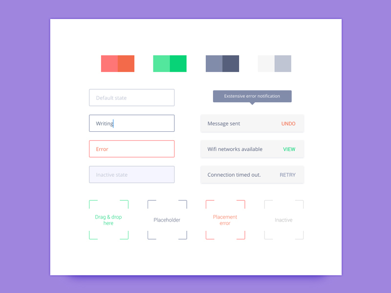 Style Guide UI Elements by EpicCoders ~ EpicPxls