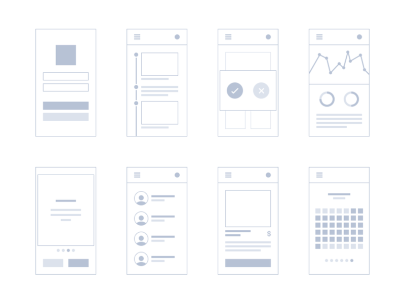 Epic Mini Mobile Wireframe by EpicCoders ~ EpicPxls
