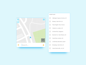 Map Widget UI
