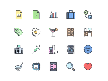 Epic Landing Page Colorful Icons